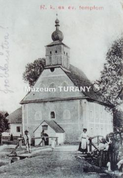 Pohľadnica evanjelického kostola - r.1913 Pohľadnica evanjelického kostola - r.1913