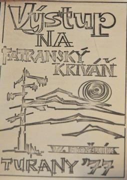 Výstup na Veľký Fatranský Kriváň - historické foto Výstup na Veľký Fatranský Kriváň - historické foto