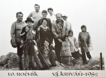 Výstup na Veľký Fatranský Kriváň - historické foto Výstup na Veľký Fatranský Kriváň - historické foto