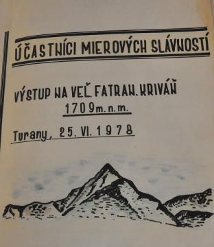 Výstup na Veľký Fatranský Kriváň - historické foto Výstup na Veľký Fatranský Kriváň - historické foto
