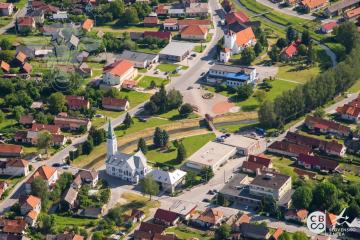 Letecký pohľad na Turany - júl 2019 - foto č.12 Letecký pohľad na Turany - júl 2019 - foto č.12